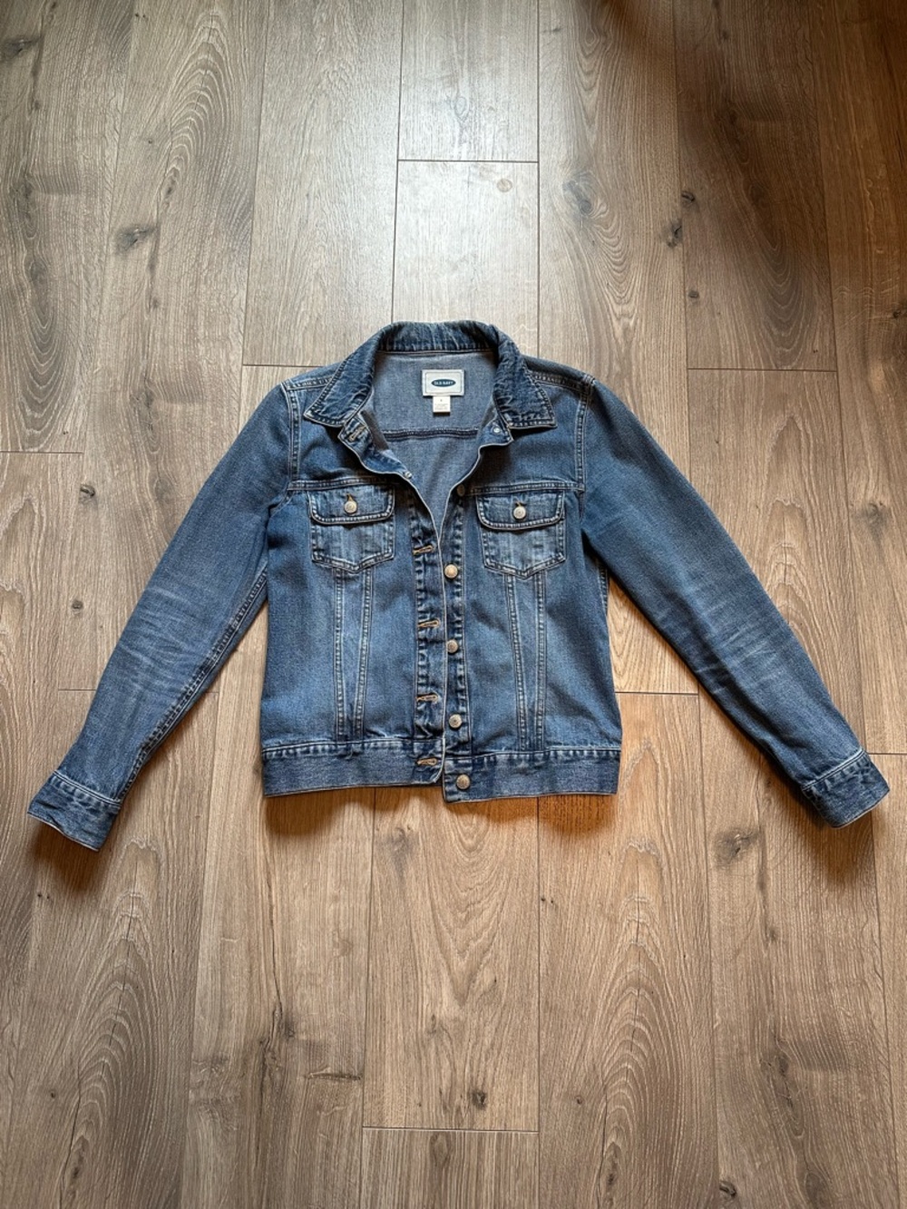 Old Navy Midwash Blue Denim Jean Jacket | Size S